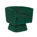  Manufacturer Color_Green -- Homelegance Candace Swivel Fabric Chair IMAGE 1
