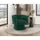  Manufacturer Color_Green -- Homelegance Candace Swivel Fabric Chair IMAGE 7
