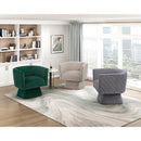  Manufacturer Color_Green -- Homelegance Candace Swivel Fabric Chair IMAGE 8