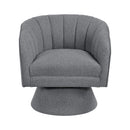 Manufacturer Color_Dark Grey -- Homelegance Eve Swivel Fabric Chair IMAGE 1