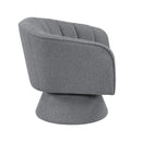 Manufacturer Color_Dark Grey -- Homelegance Eve Swivel Fabric Chair IMAGE 3