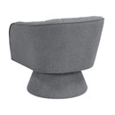  Manufacturer Color_Dark Grey -- Homelegance Eve Swivel Fabric Chair IMAGE 4