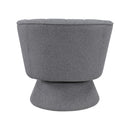  Manufacturer Color_Dark Grey -- Homelegance Eve Swivel Fabric Chair IMAGE 5