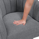  Manufacturer Color_Dark Grey -- Homelegance Eve Swivel Fabric Chair IMAGE 7