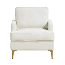  Manufacturer Color_Beige -- Homelegance Colette Stationary Fabric Accent Chair IMAGE 1