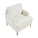  Manufacturer Color_Beige -- Homelegance Colette Stationary Fabric Accent Chair IMAGE 3