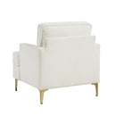  Manufacturer Color_Beige -- Homelegance Colette Stationary Fabric Accent Chair IMAGE 5