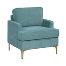  Manufacturer Color_Peacock -- Colette 1051BU-1 Accent Chair IMAGE 2