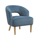  Manufacturer Color_Blue -- Homelegance Dorset Stationary Fabric Accent Chair IMAGE 1