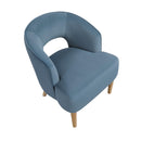  Manufacturer Color_Blue -- Homelegance Dorset Stationary Fabric Accent Chair IMAGE 3