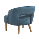  Manufacturer Color_Blue -- Homelegance Dorset Stationary Fabric Accent Chair IMAGE 5