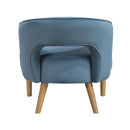  Manufacturer Color_Blue -- Homelegance Dorset Stationary Fabric Accent Chair IMAGE 6