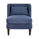  Manufacturer Color_Blue -- Forrester 1061BUE-1 Accent Chair IMAGE 2