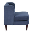  Manufacturer Color_Blue -- Forrester 1061BUE-1 Accent Chair IMAGE 3
