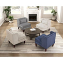  Manufacturer Color_Blue -- Forrester 1061BUE-1 Accent Chair IMAGE 9