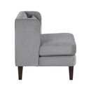  Manufacturer Color_Dark Grey -- Forrester 1061DGY-1 Accent Chair IMAGE 3