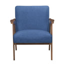  Manufacturer Color_Blue -- Omara 1106BU-1 Accent Chair IMAGE 2