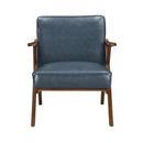  Manufacturer Color_Blue -- Gideon 1107BUE-1 Accent Chair IMAGE 2