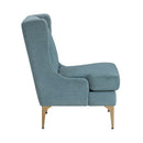  Manufacturer Color_Blue -- Homelegance Savoy Stationary Fabric Accent Chair IMAGE 4