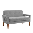 Manufacturer Color_Grey -- Belfort 1113GY-2 Love Seat IMAGE 2