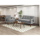  Manufacturer Color_Grey -- Belfort 1113GY-2 Love Seat IMAGE 7