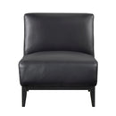  Manufacturer Color_Black -- Homelegance Houghton Stationary Leather Accent Chair IMAGE 1