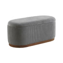  Homelegance Nell 4796GY Lift Top Storage Bench IMAGE 2