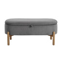  Homelegance Mavis 4797GY Lift Top Storage Bench IMAGE 1
