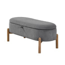  Homelegance Mavis 4797GY Lift Top Storage Bench IMAGE 2