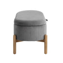  Homelegance Mavis 4797GY Lift Top Storage Bench IMAGE 3