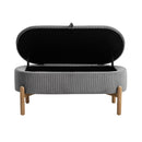  Homelegance Mavis 4797GY Lift Top Storage Bench IMAGE 4
