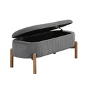  Homelegance Mavis 4797GY Lift Top Storage Bench IMAGE 5