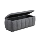  Homelegance Maize 4799GY Storage Bench IMAGE 5