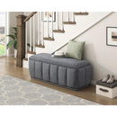  Homelegance Maize 4799GY Storage Bench IMAGE 6