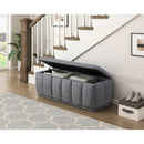  Homelegance Maize 4799GY Storage Bench IMAGE 7