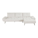  Manufacturer Color_Beige -- Homelegance Dominic Fabric 2 pc Sectional IMAGE 10