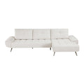 Manufacturer Color_Beige -- Homelegance Dominic Fabric 2 pc Sectional IMAGE 1