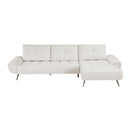  Manufacturer Color_Beige -- Homelegance Dominic Fabric 2 pc Sectional IMAGE 1