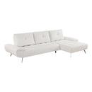  Manufacturer Color_Beige -- Homelegance Dominic Fabric 2 pc Sectional IMAGE 2