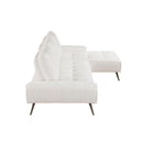  Manufacturer Color_Beige -- Homelegance Dominic Fabric 2 pc Sectional IMAGE 3