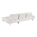  Manufacturer Color_Beige -- Homelegance Dominic Fabric 2 pc Sectional IMAGE 4