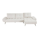  Manufacturer Color_Beige -- Homelegance Dominic Fabric 2 pc Sectional IMAGE 5