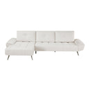  Manufacturer Color_Beige -- Homelegance Dominic Fabric 2 pc Sectional IMAGE 1