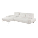  Manufacturer Color_Beige -- Homelegance Dominic Fabric 2 pc Sectional IMAGE 2