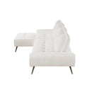  Manufacturer Color_Beige -- Homelegance Dominic Fabric 2 pc Sectional IMAGE 3