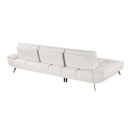  Manufacturer Color_Beige -- Homelegance Dominic Fabric 2 pc Sectional IMAGE 4