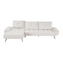  Manufacturer Color_Beige -- Homelegance Dominic Fabric 2 pc Sectional IMAGE 5
