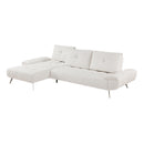  Manufacturer Color_Beige -- Homelegance Dominic Fabric 2 pc Sectional IMAGE 6