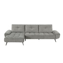  Manufacturer Color_Dove Grey -- 8400DVG*2LC2R 2 pc Sectional with Left Chaise and Dual-position Backs for Adjustable Seat Depth IMAGE 1