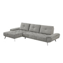  Manufacturer Color_Dove Grey -- 8400DVG*2LC2R 2 pc Sectional with Left Chaise and Dual-position Backs for Adjustable Seat Depth IMAGE 2